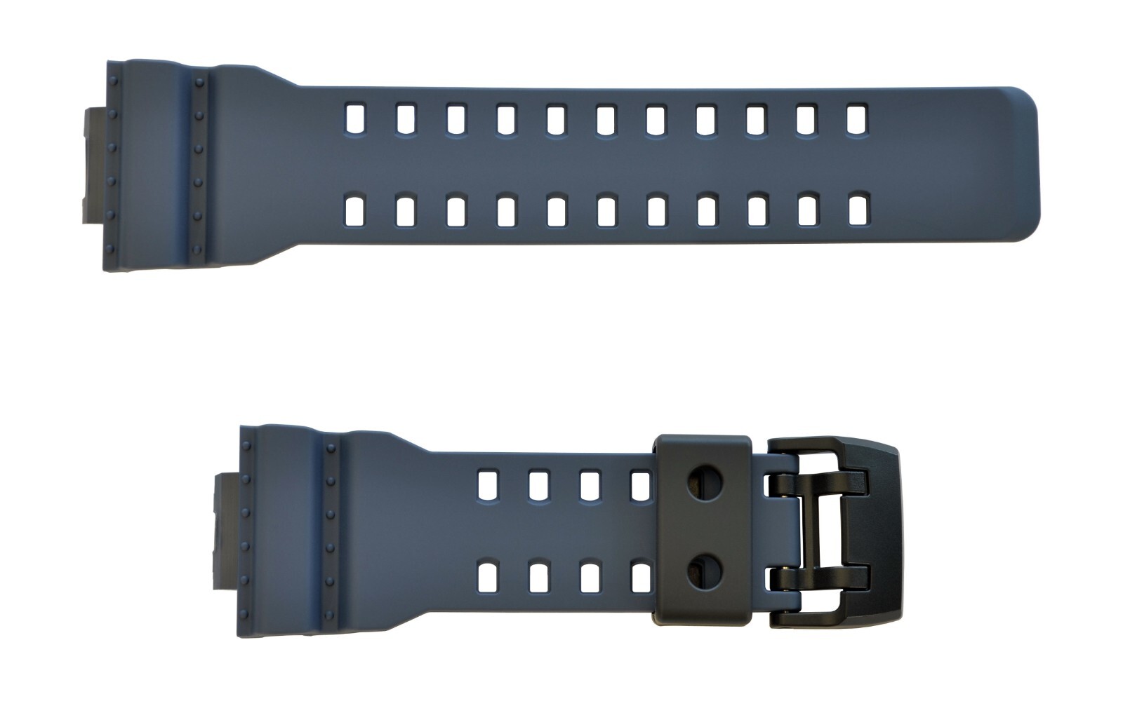 Casio G-Shock GA-700CA-2A Watch Band & Dark Blue Bezel Top & Bottom Rubber Set