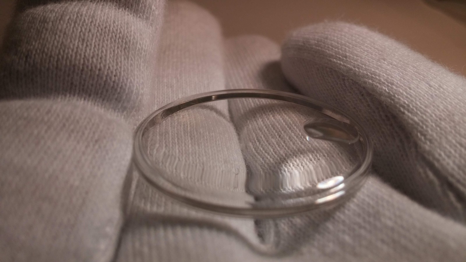 Unbranded Omega Crystal with date window, Steel/WHITE ring 03 30.80×3.9mm