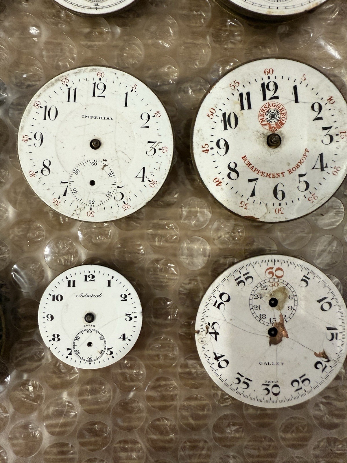 Vintage Lot Of 30 Pocket watch Movements Illinois NY Standard New Era Gallet