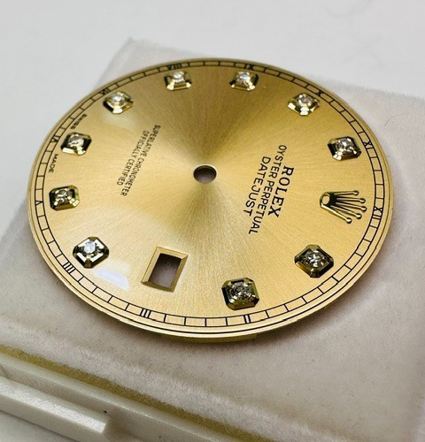 Authentic Rolex Factory Champagne Diamond Dial for Datejust 41 126333 126303