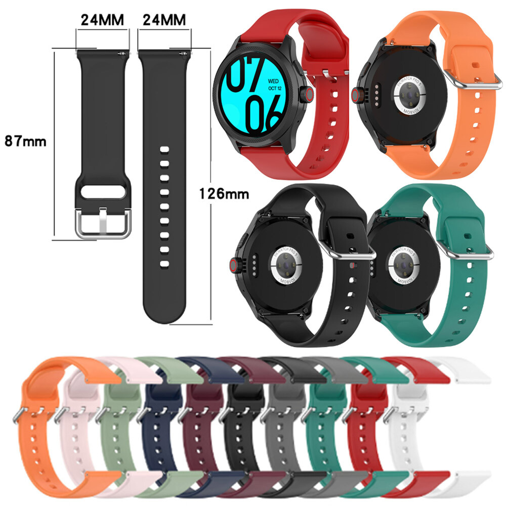 Silicone Strap Replacement Sport Watch Band For Ticwatch Pro 5 Smartwatch