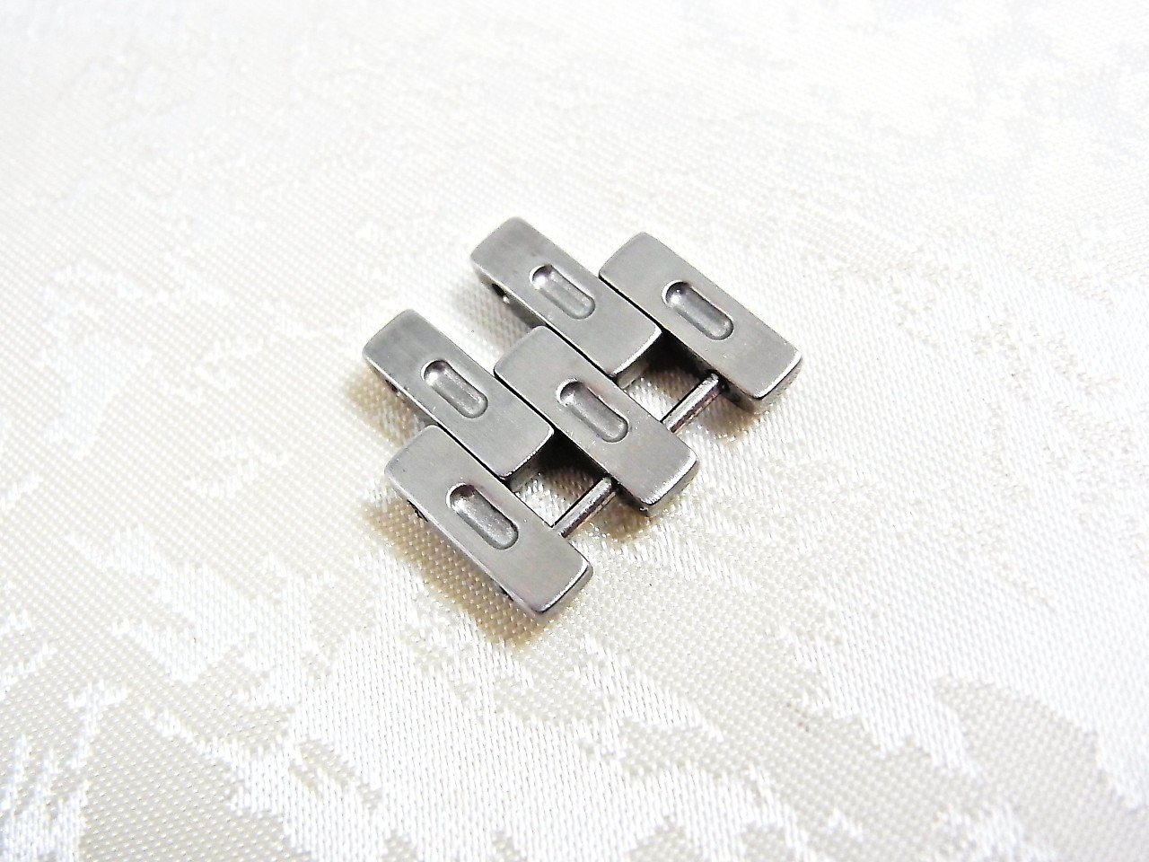 Cartier Panthere Watch Genuine 16mm LM Link SS Band Bracelet Parts EX (3