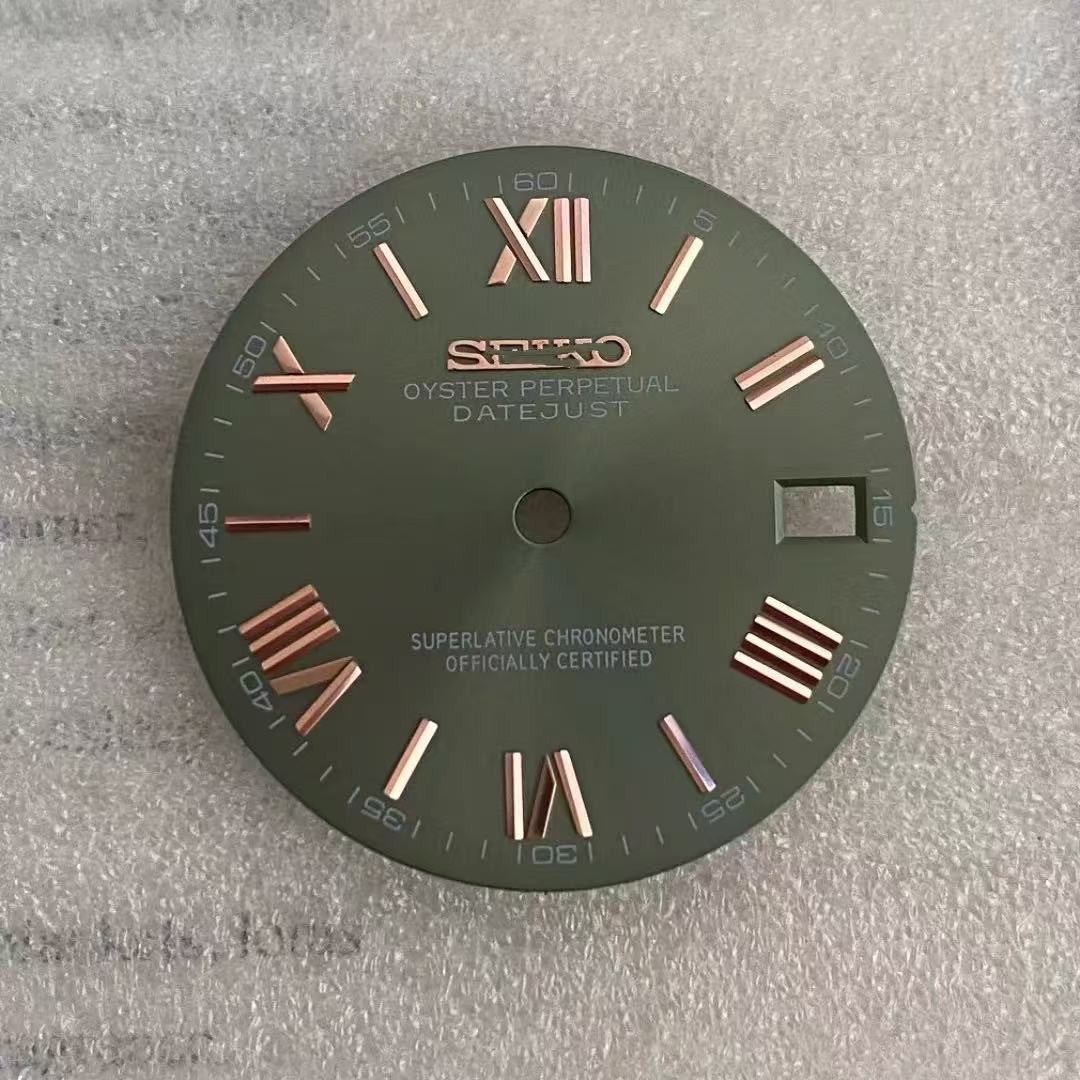 28.5mm NH35 Dial Single Date Dial No Luminous for Mod S Logo Watch Parts