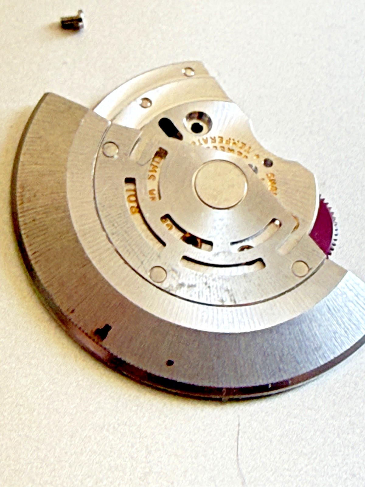 Genuine Rolex 3135 3130 Rotor Oscillating Weight Module Part 145 + screw