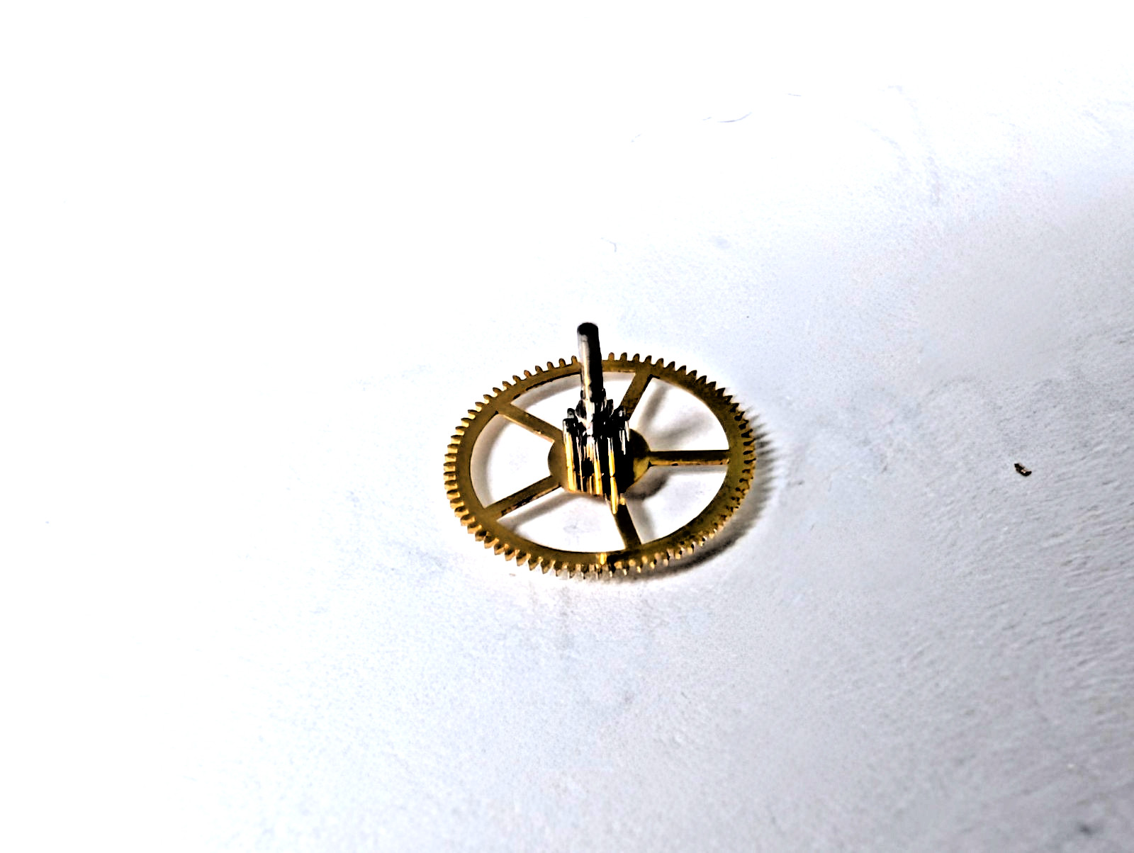 genuine Rolex 1210 7504 center wheel NO cannon pinion pre-owned. LARGE OD 8.8mm