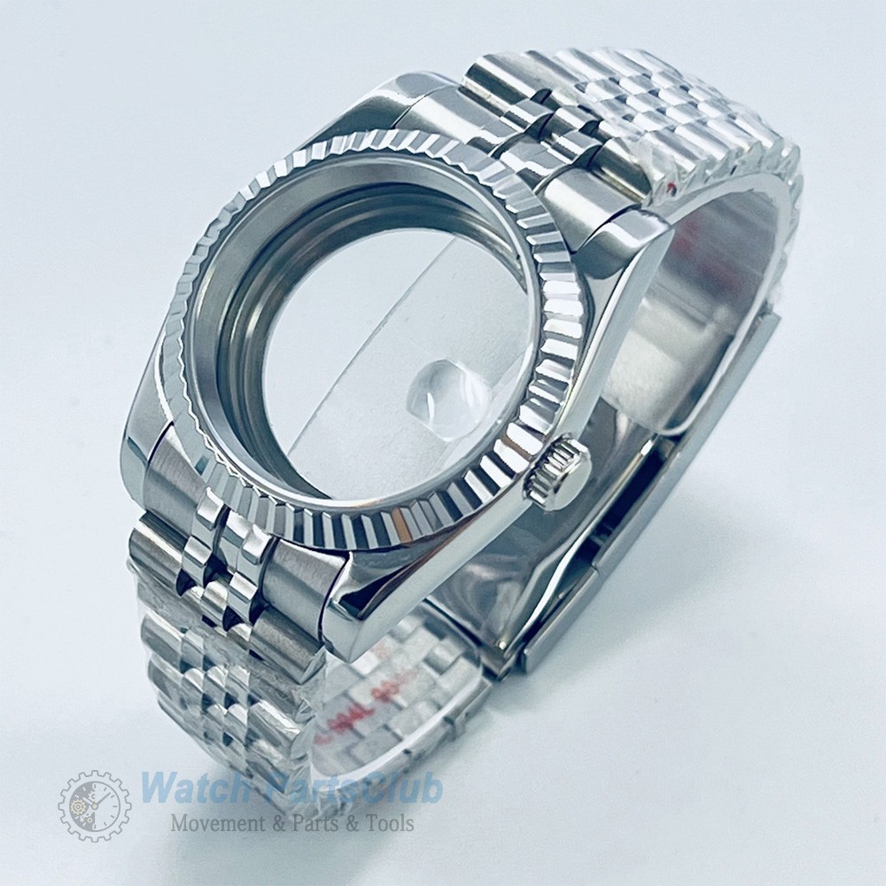 Watch Repair 40mm Fluted Case Jubilee Bracelet Fits NH35 ETA2824 Movement