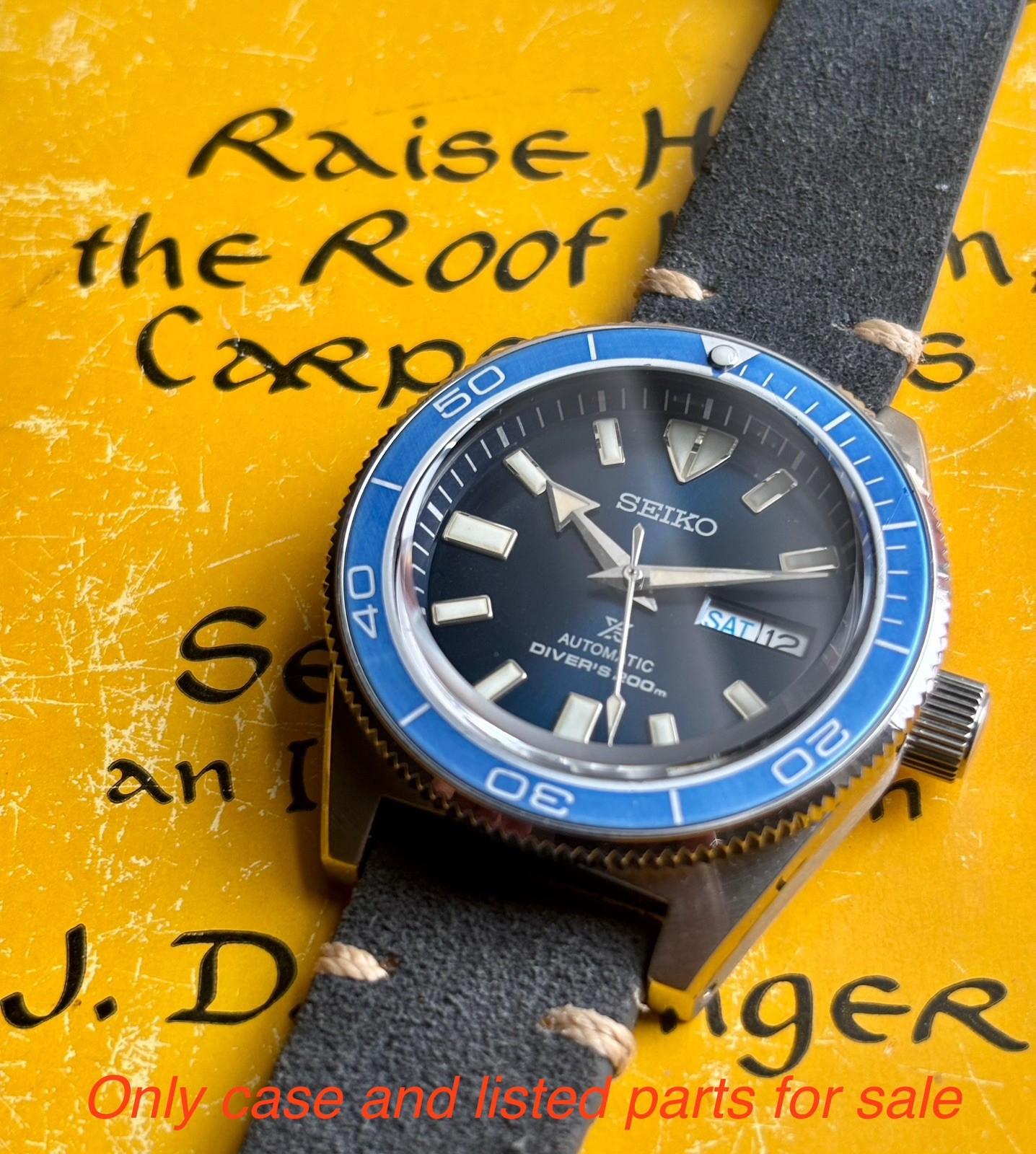 SKX 62-mas Style Case With Bezel, Crown, Case Back And Crystal Gasket-40mm