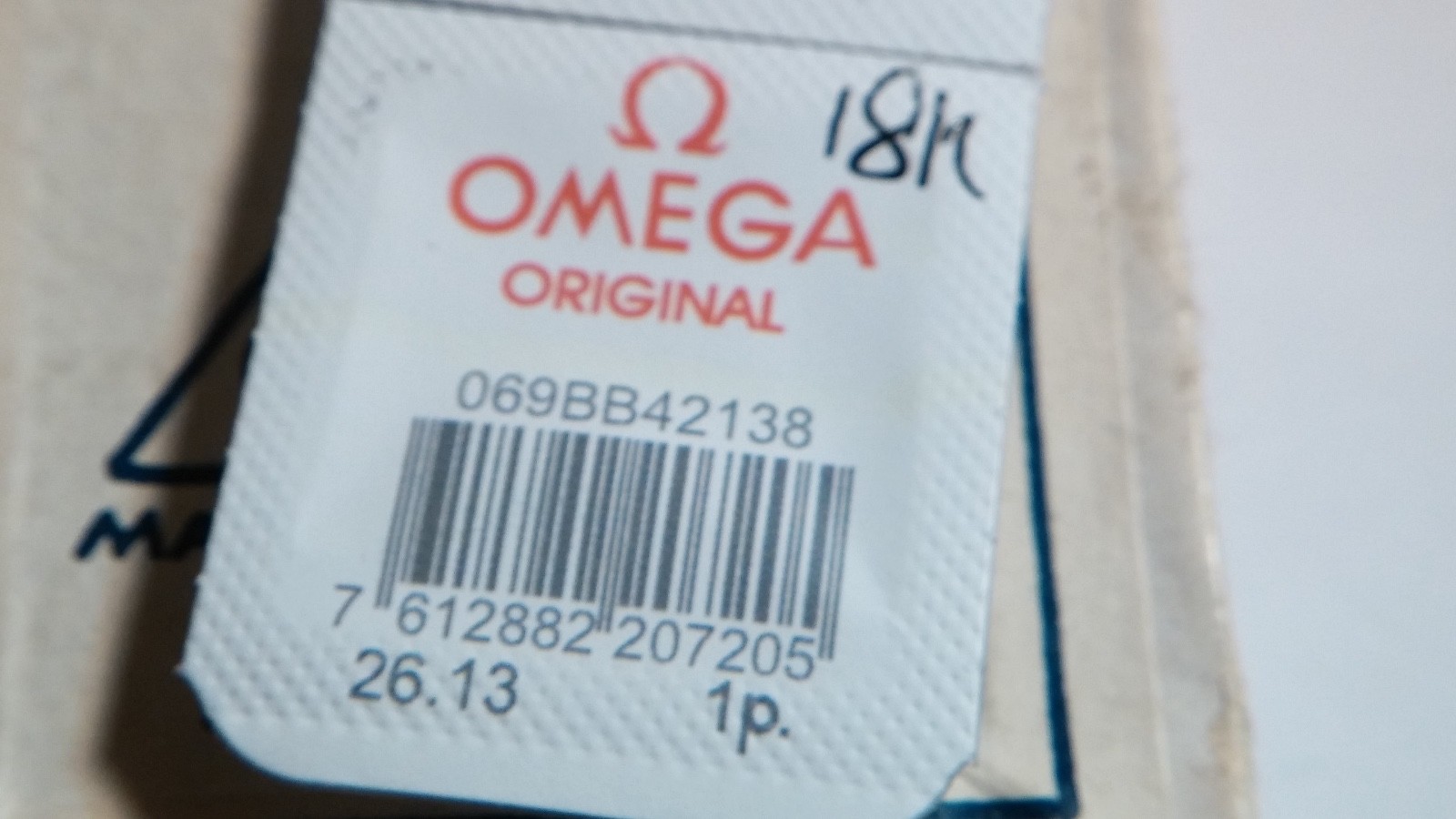 Omega crown 18k yellow solid gold 069BB42138 new sealed
