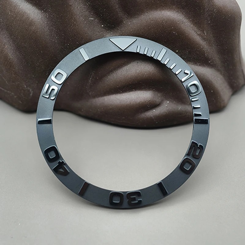 38mm Matte Curved Ceramic Bezel Insert Ring For NH35 NH36 Watch Case Mod
