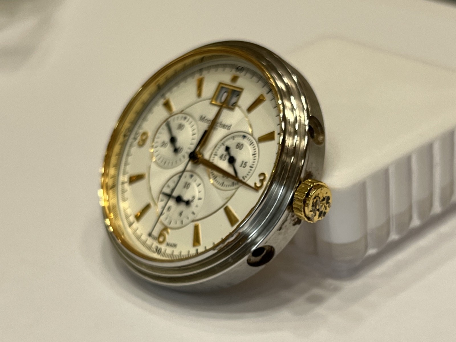 Movement & Dial Mont Richard Suisse Chronograph Quartz Ronda 5040.B Swiss Made