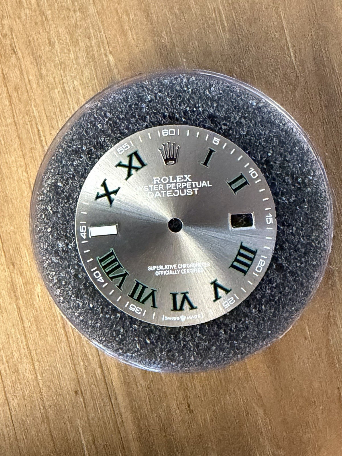 Rolex DateJust 36mm Stainless Steel Custom Wimbledon Blue Lume Dial