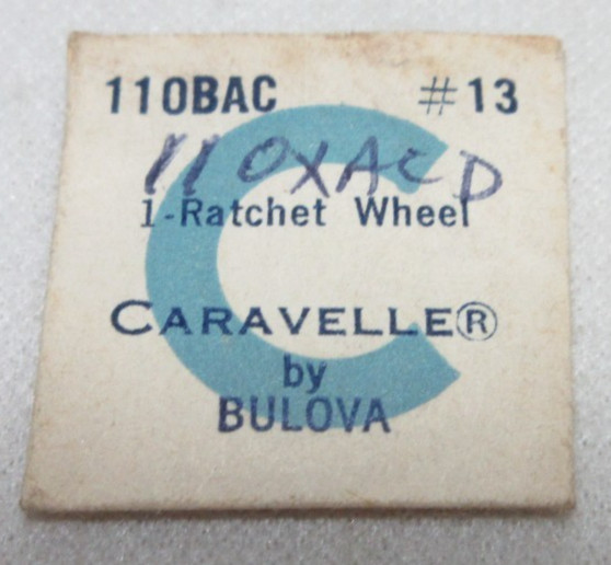 BULOVA CARAVELLE RATCHET WHEEL 11OBAC #13 WATCHMAKER REPLACEMENT PART #348