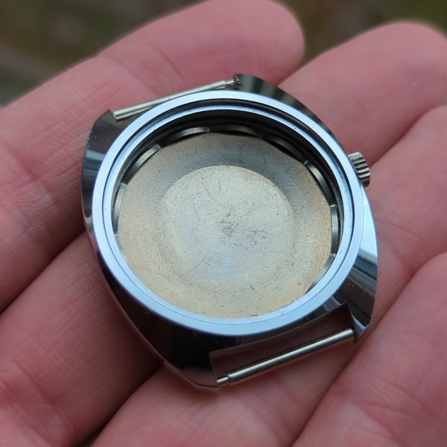 1960s Swiss NOS Waterproof Vtg Watch Case 36mm For Watchmaking (Ref:AM)