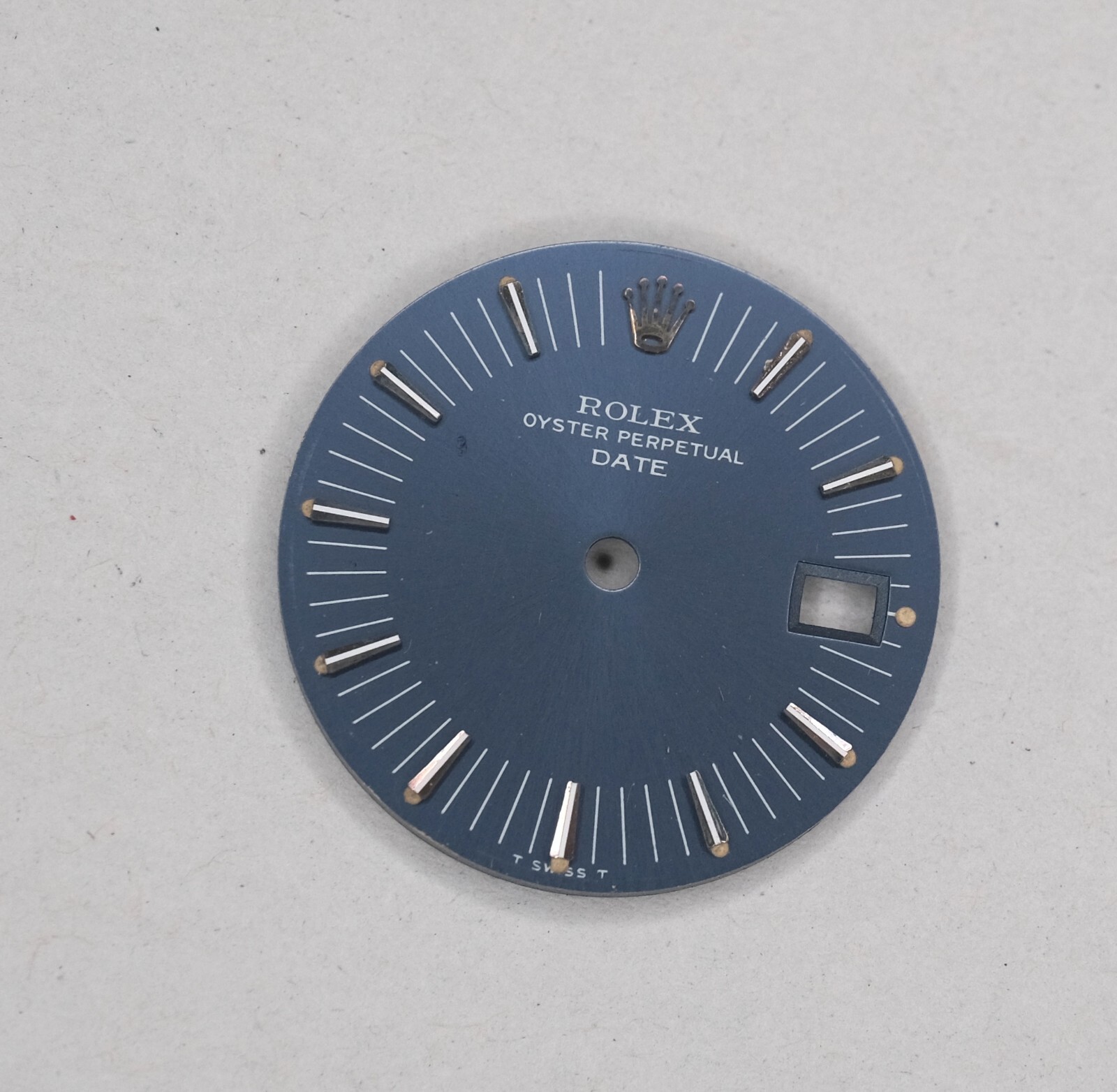 ROLEX Date 26mm Lady BLUE 6916 6917 6919 Dial Vintage Radial