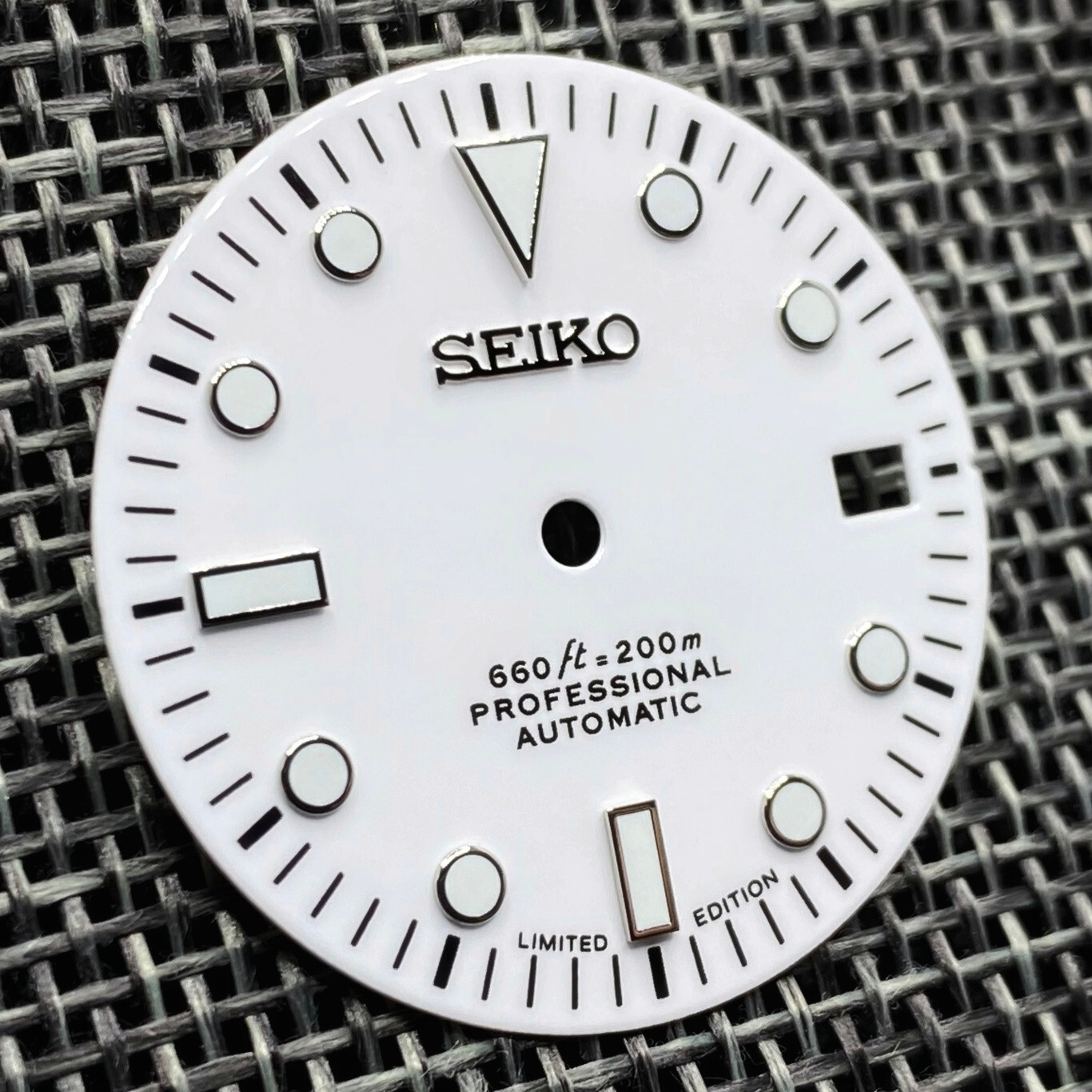 New SUB DIVERS CERAMIC WHITE DIAL FOR SEIKO NH35 NH36 4R35 4R36 7S26 SKX007