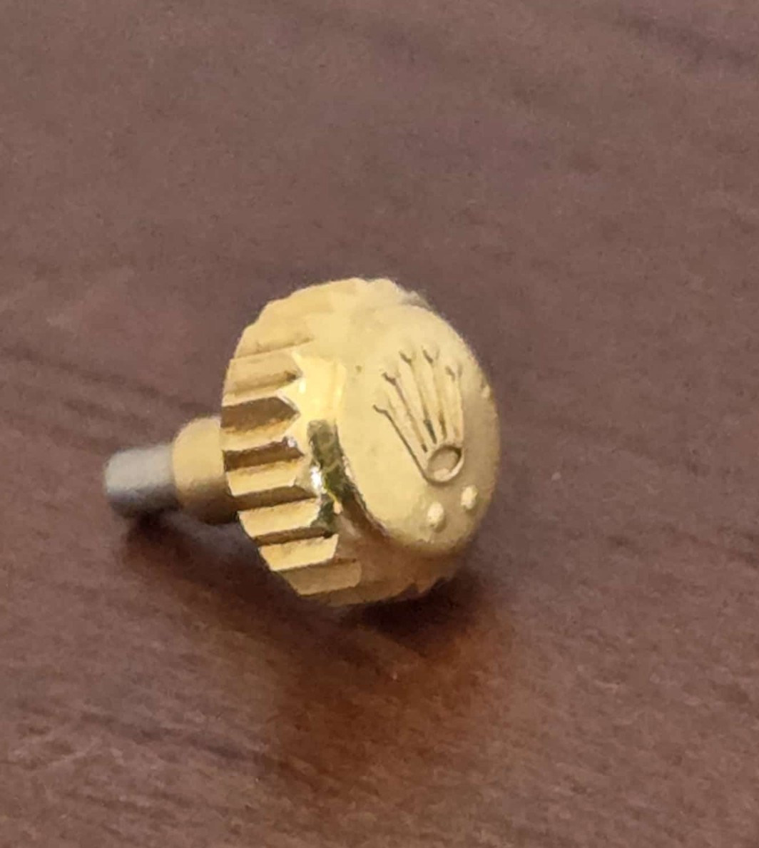 Genuine Rolex 5.3mm 18k Yellow Gold Twinlock Crown B24-530-8 6917 (7)