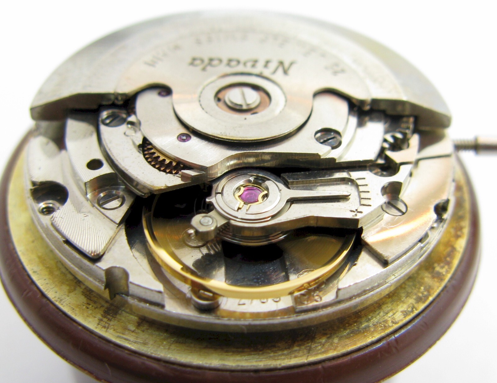 ETA 2789 Automatic 25 j. day date Nivada compensamatic Watch Movement for Parts