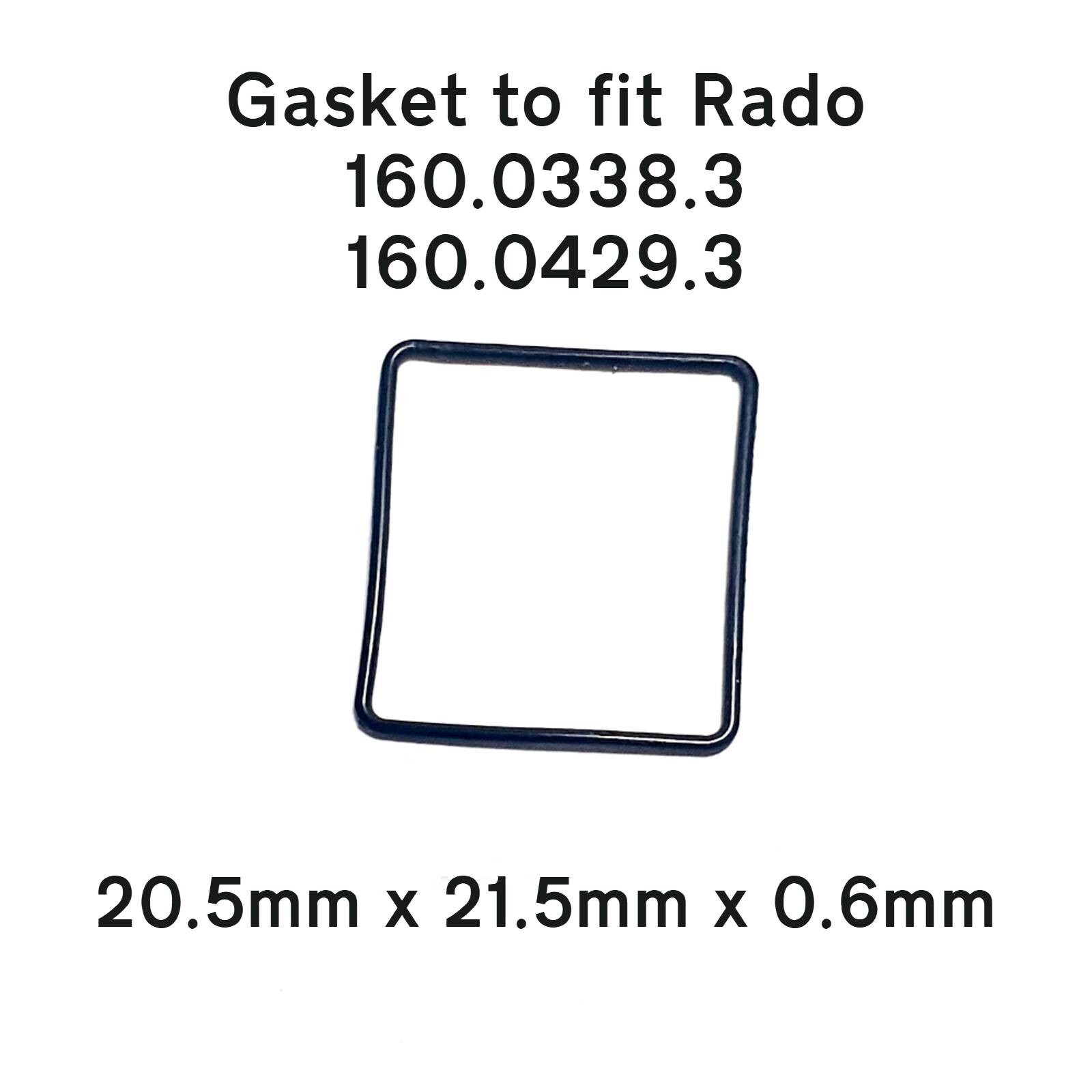 Gasket to fit Rado 160.0338.3, 160.0429.3 – Watch back seal compatible with Rado