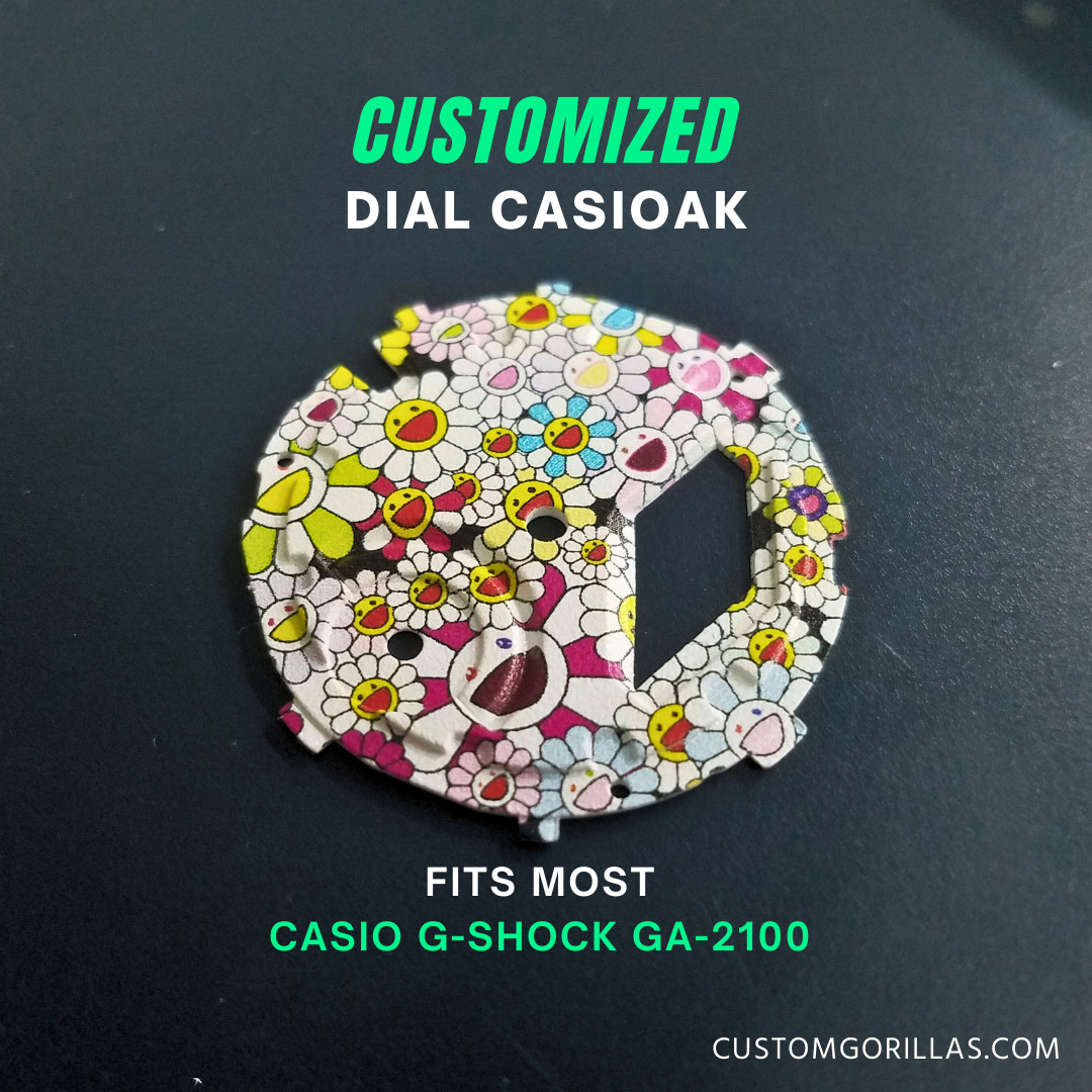 CasiOak Mura Kamii Replace Dial G Shock GA 2100 Custom Design G-Shock Parts