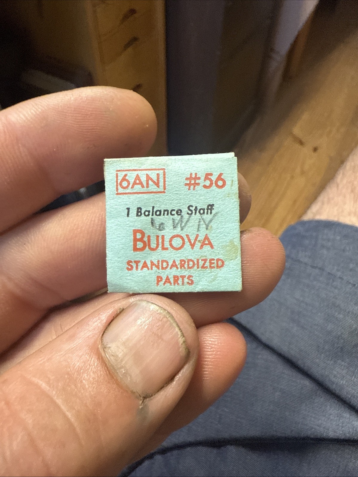 Bulova 6AN #56 Balance Staff – SEALED NOS