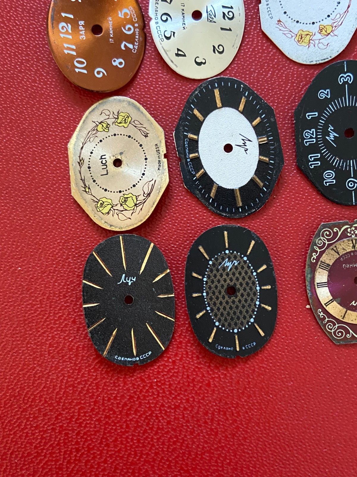 LOT of 15 Watch Faces Mixed Color Watch Vintage Dial Steam Punk