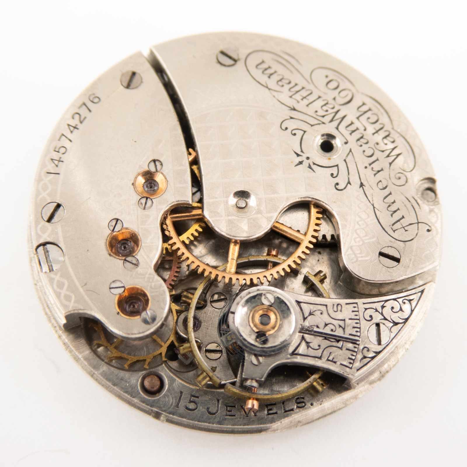 Waltham Grade Seaside Model 1891 0-Size 7-Jewel Antique Pocket Watch Movement