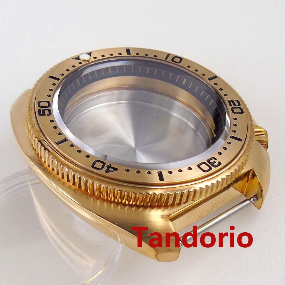 44MM Sapphire Glass Fit NH34 NH35A NH36A Automatic Solid Bronze Men’s Watch Case