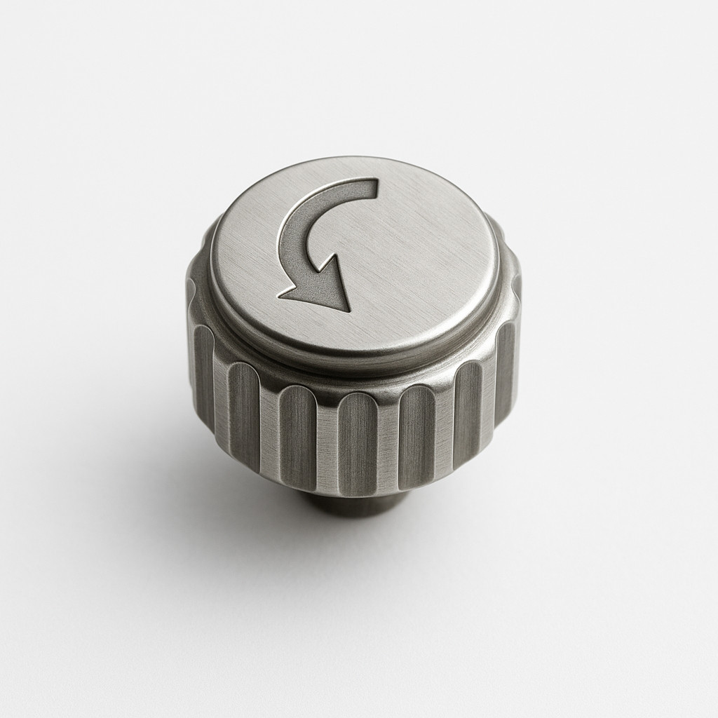 6.4mm Stainless Steel Replacement Crown with Tube for MOVADO 14.1.14.1194-1195