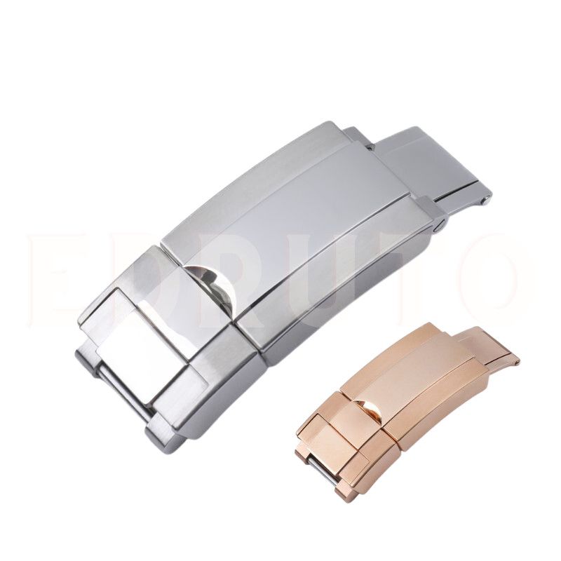 904L Gold / Silver Folding Buckle Clasp Fit Rolex Daytona GMT Yacht-Master