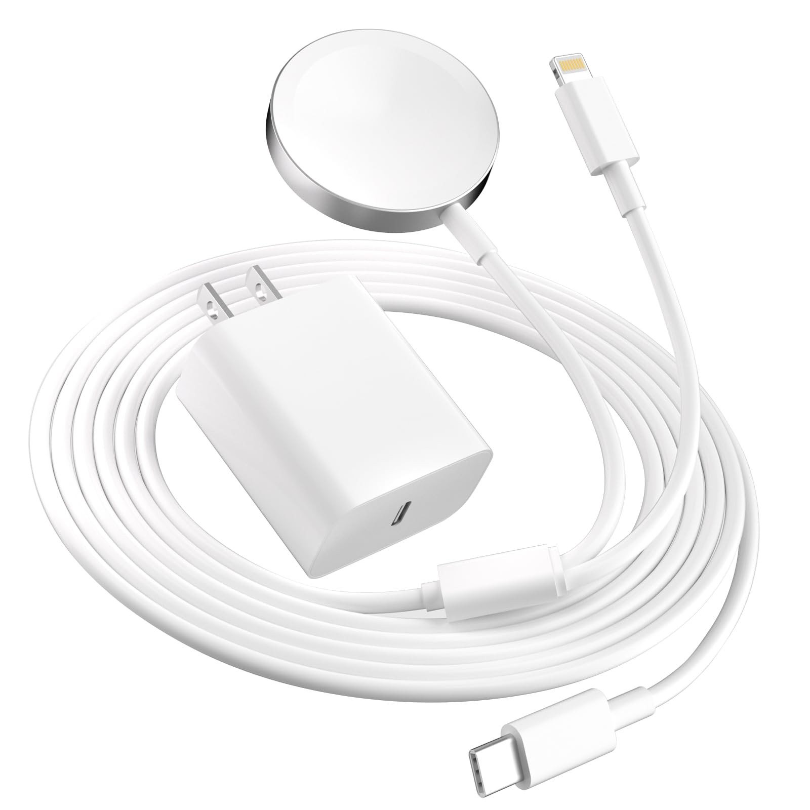 Fast Charger for Apple Watch Charger, 2-in-1 Multi Magnetic Watch Charger Cab…