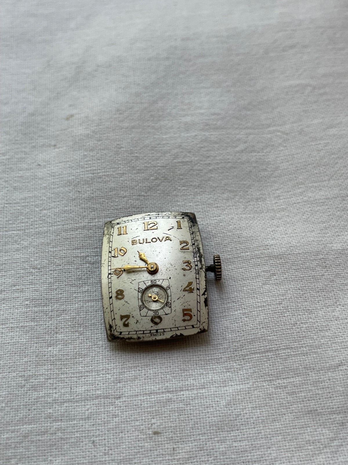 Bulova 8AH – movement for mens watch RUNS, lot0308