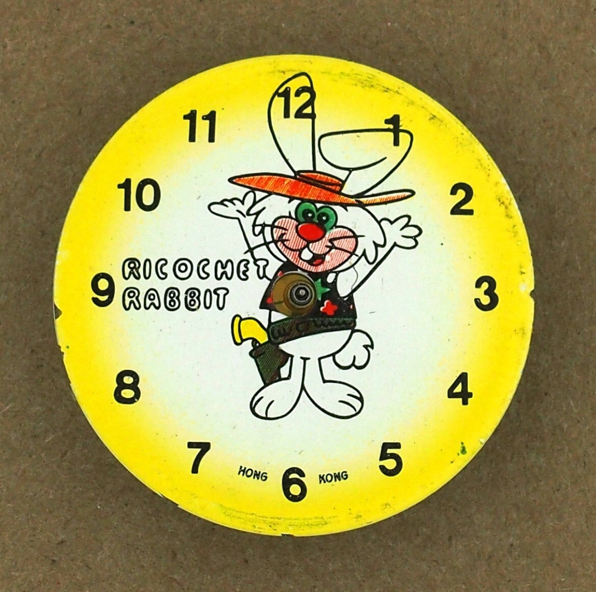Vintage Ricochet Rabbit Dial & Movement Character Watch Parts