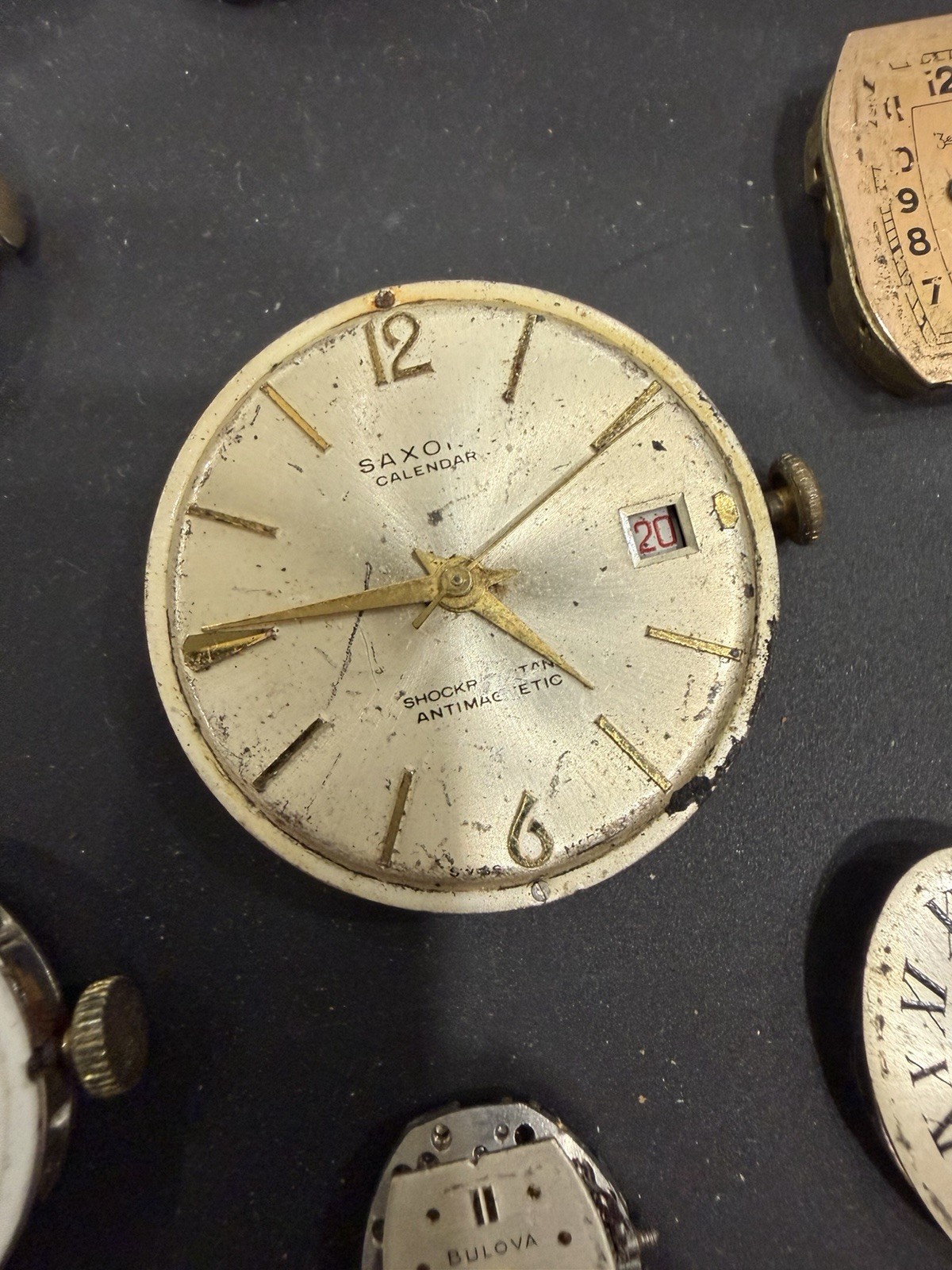 Watch Lot Movements Dials Parts Repair – Bulova Elgin Waltham Accutron