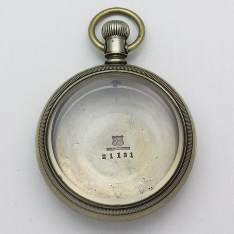 American Watch Co. 18 Size Nickel Swing Out Pocket Watch Case ca. 1879