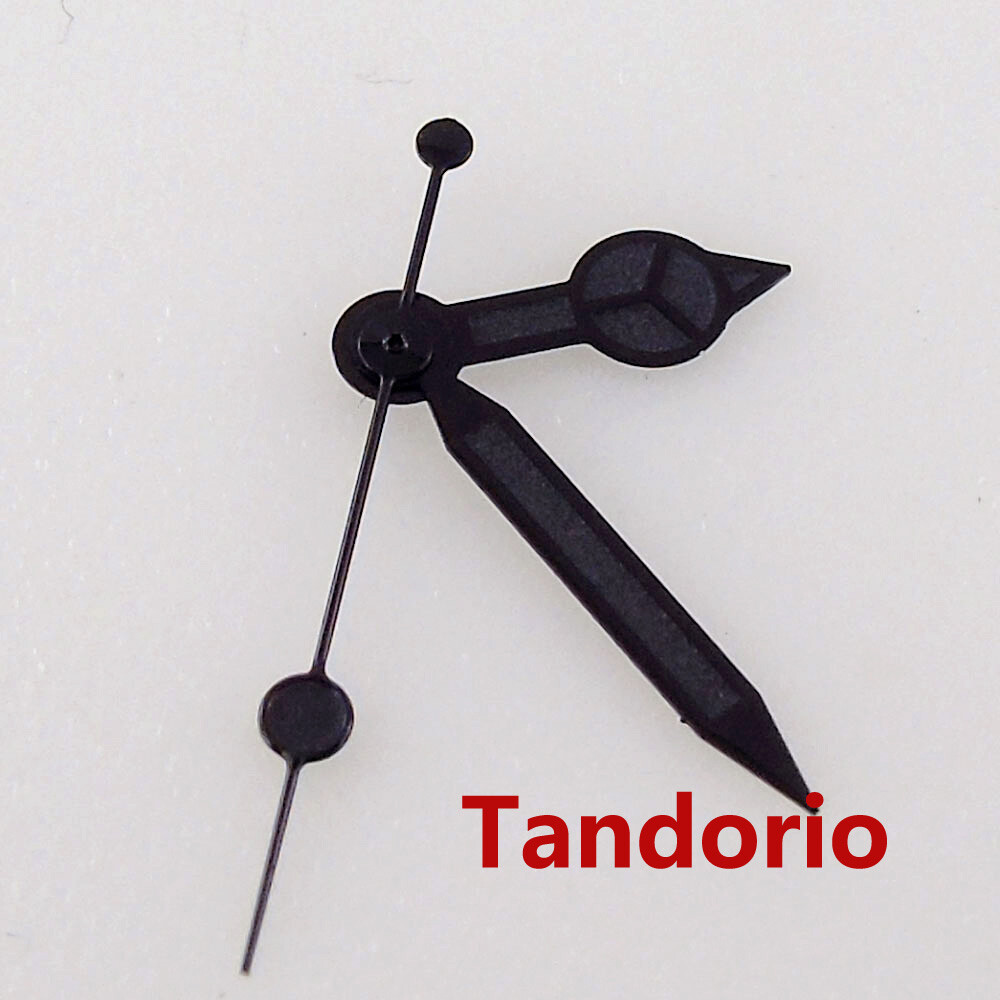 High Quality Full Black Watch Hands Needles Fit NH35 NH36 7s26 7s36 7s25 7s35