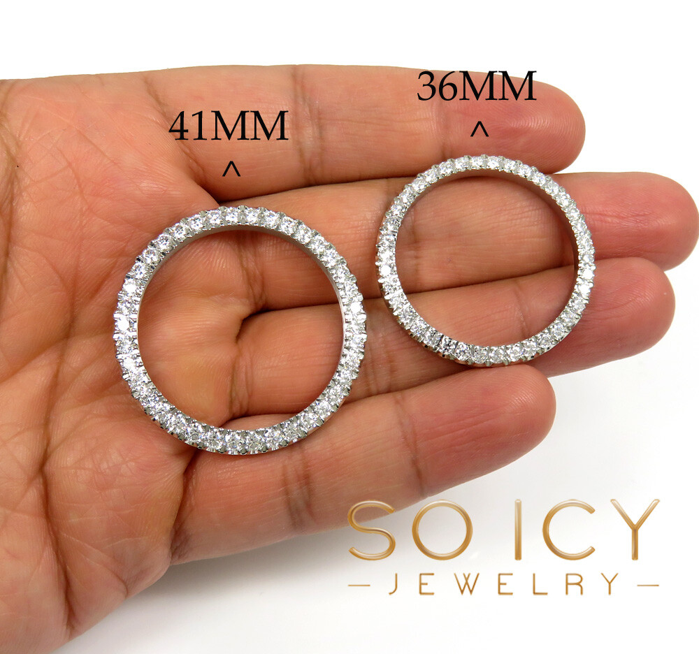 STAINLESS STEEL 7, 10 Pointer Moissanite BEZEL MOUNTING ROLEX DATEJUST 36MM 41MM