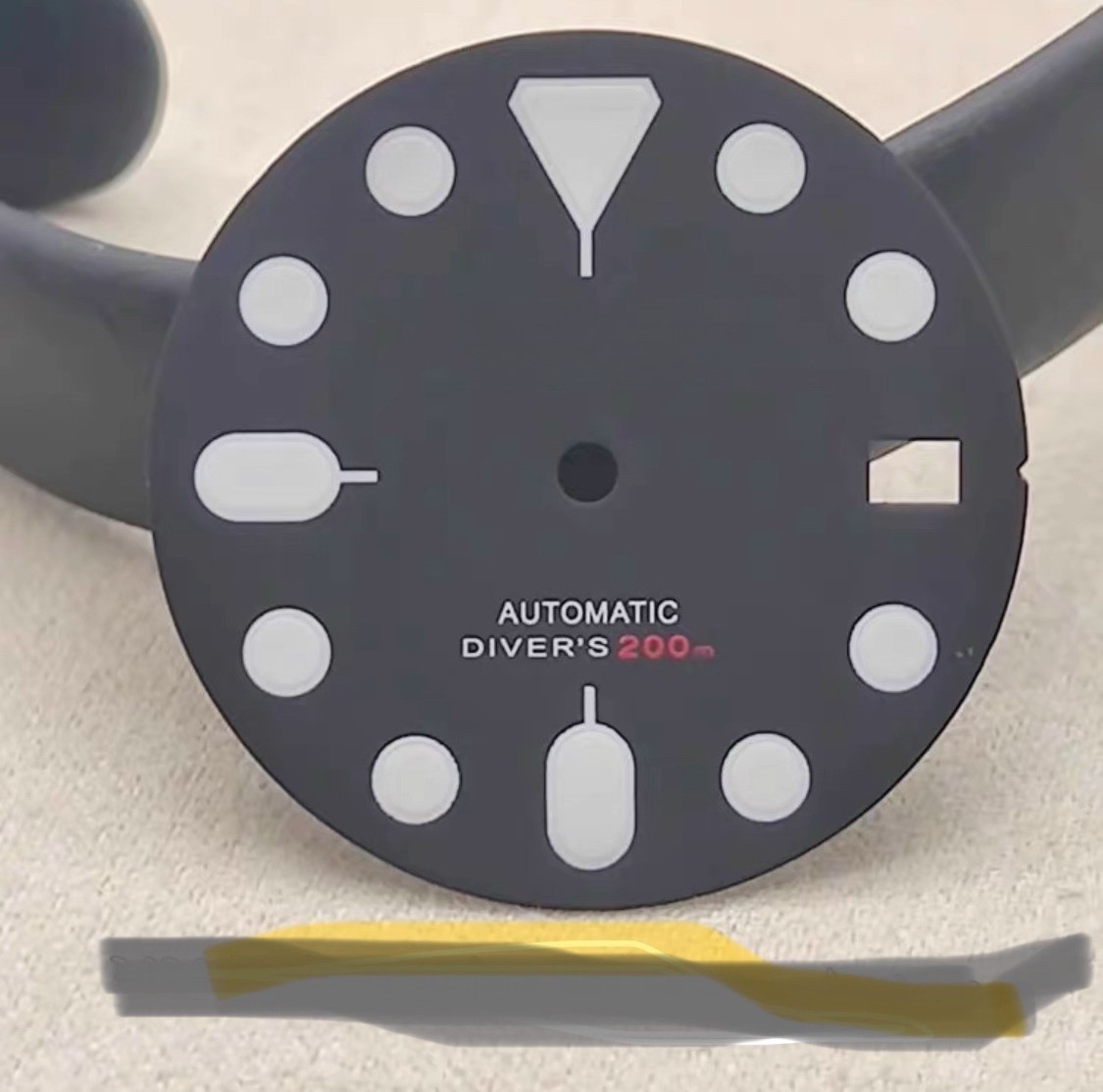 NH35 Dial 28.5mm S-Logo Green Luminous for NH35 Movement Watch Parts Watch Dial