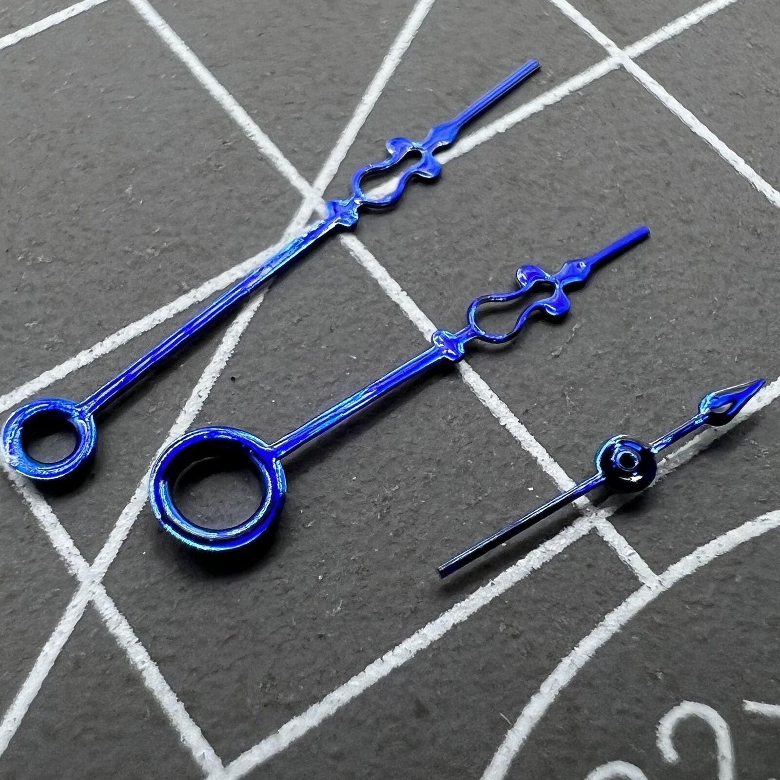 Blue Floral Watch Hands for Seagull ST3600/ST3621/ETA6497/ETA6498 Movement