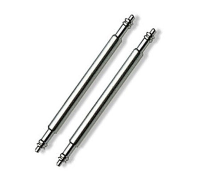 Pair of 28mm Double Flange Spring Bars for Watch Straps & Bracelets SDF-150S 28