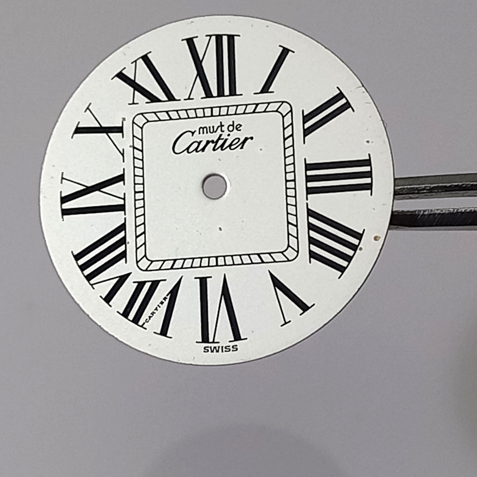 Authentic Must de Cartier Vendôme Dial – 26mm – Ref. 1860 – White/Roman – NOS