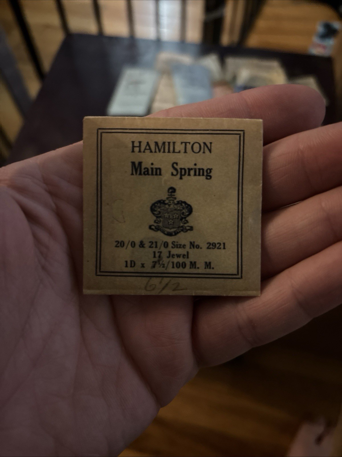 Hamilton Watch Mainspring Lot, Steel, Fits 989 747 748, Assorted Sizes pocket