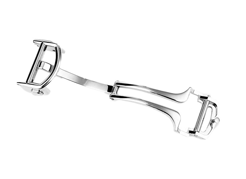 Deployment Clasp Pin buckle for Cartier Tank Ballon Steel 14,16,18mm Folding