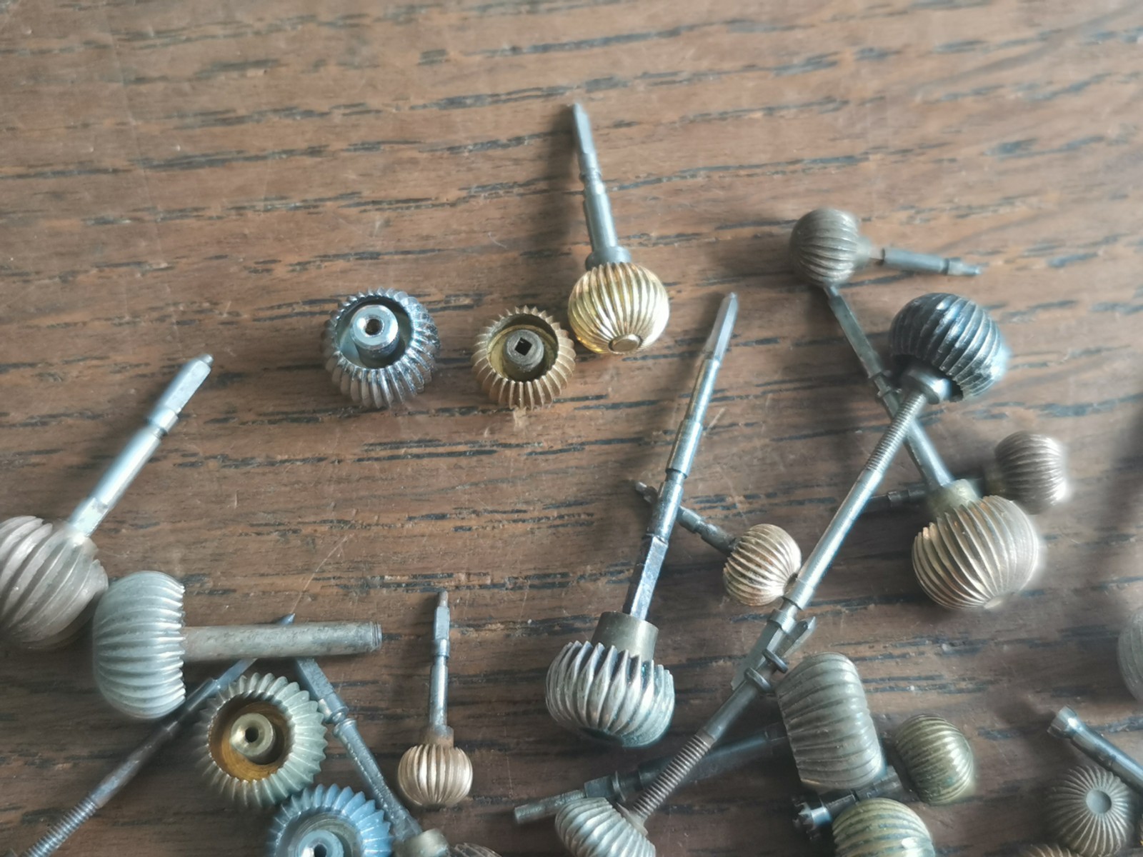 American Pocket Watch Stems / Crowns (Mostly), Used, Watchmaker Parts #T345