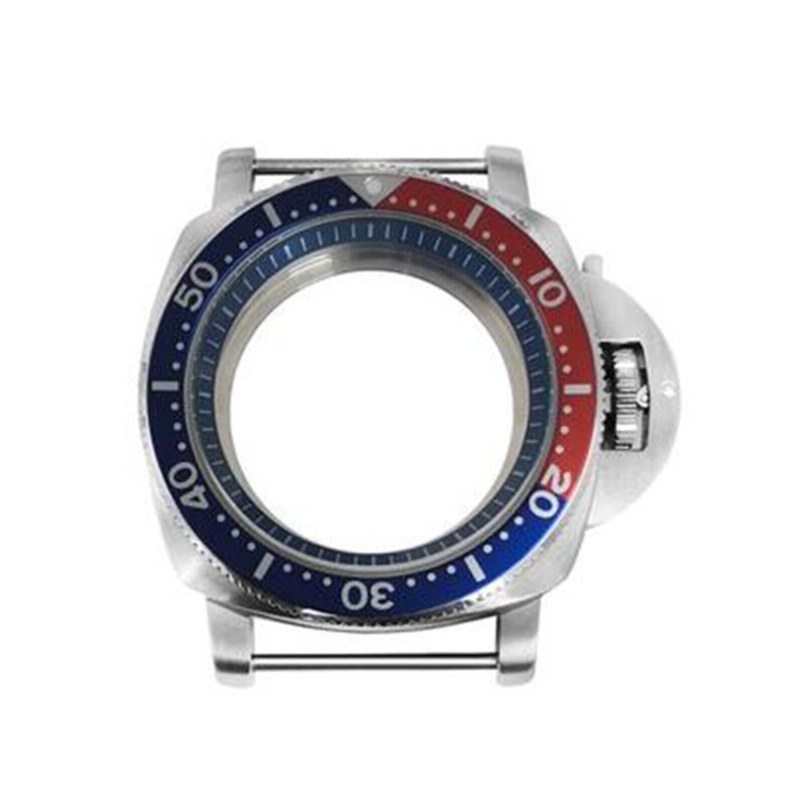 316L Stainless Steel Watch Case Bezel Dark Blue Inner Ring Modified Kit for NH35