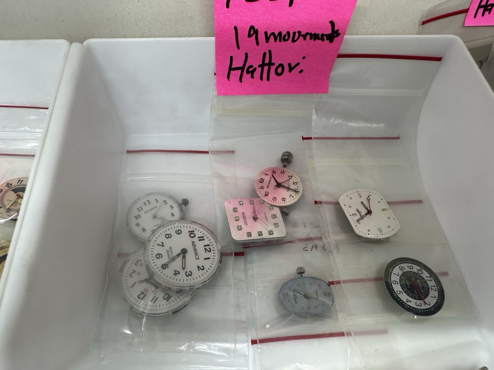 LOT 57 HATTORI QUARTZ WATCH MOVEMENTS PC 22A, PC21 PC23 Parts Repairs Crafts