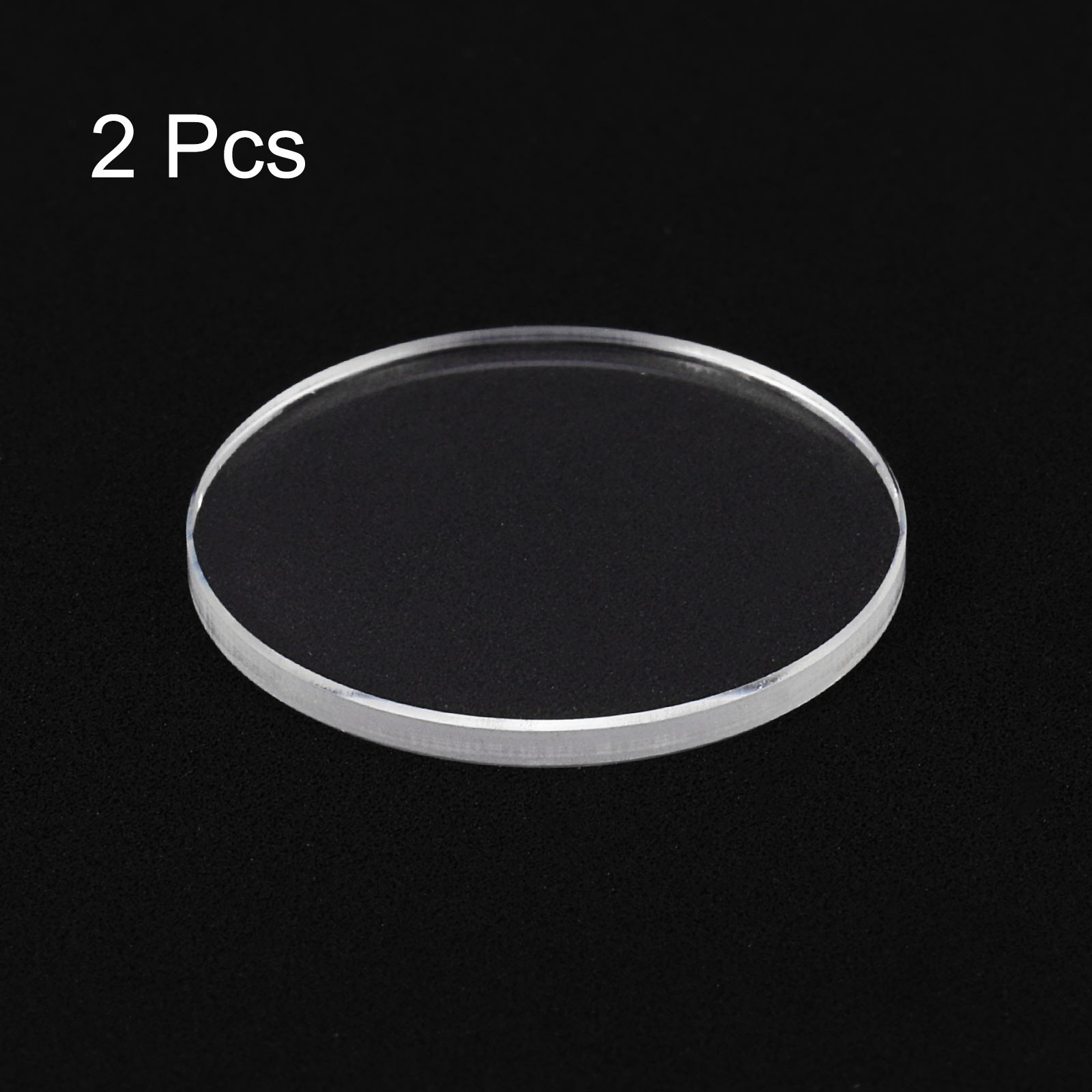 2pcs Watch Crystal Glass Lens 16.5mm x 1.0mm Beveled Edge Flat Glass Crystals