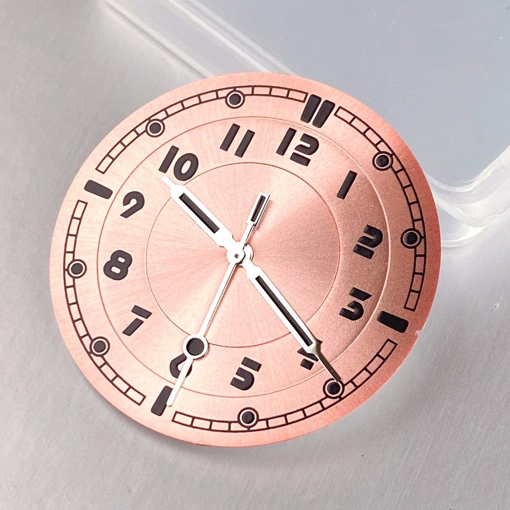 33.5mm Pilot Watch Dial & Hands Arabic Numerals Fit NH35 NH38 Miyota8215 PT5000