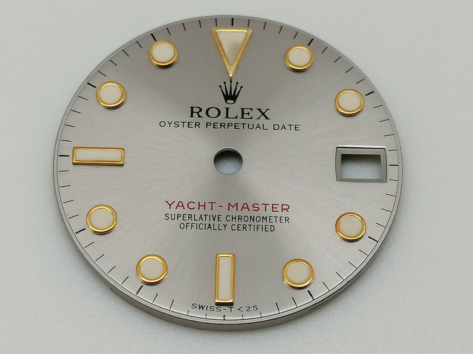 ROLEX YACHTMASTER 68628 & 68623 MEDIUM WATCH GREY DIAL 24 MM (GOOD & ORIGINAL)