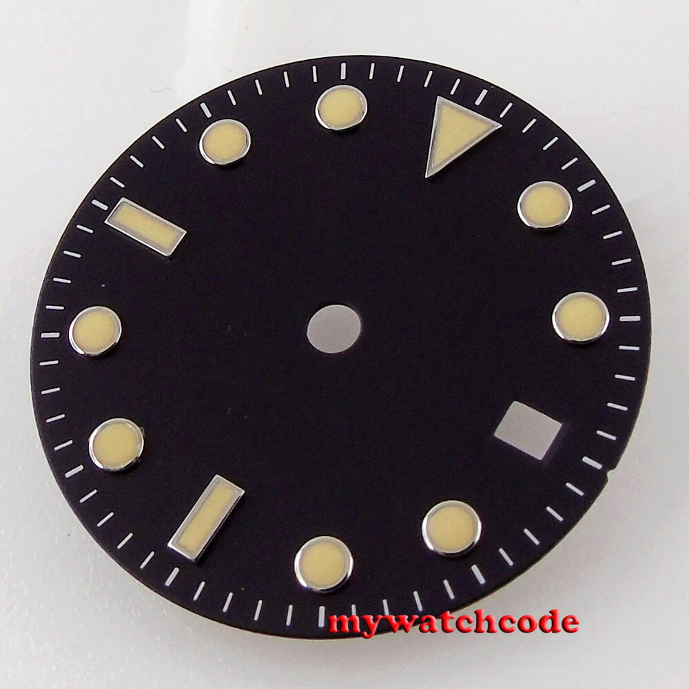 28.5mm black Watch Dial beige makes for eta 2824 2836 8215 8205 ST1612 Movement