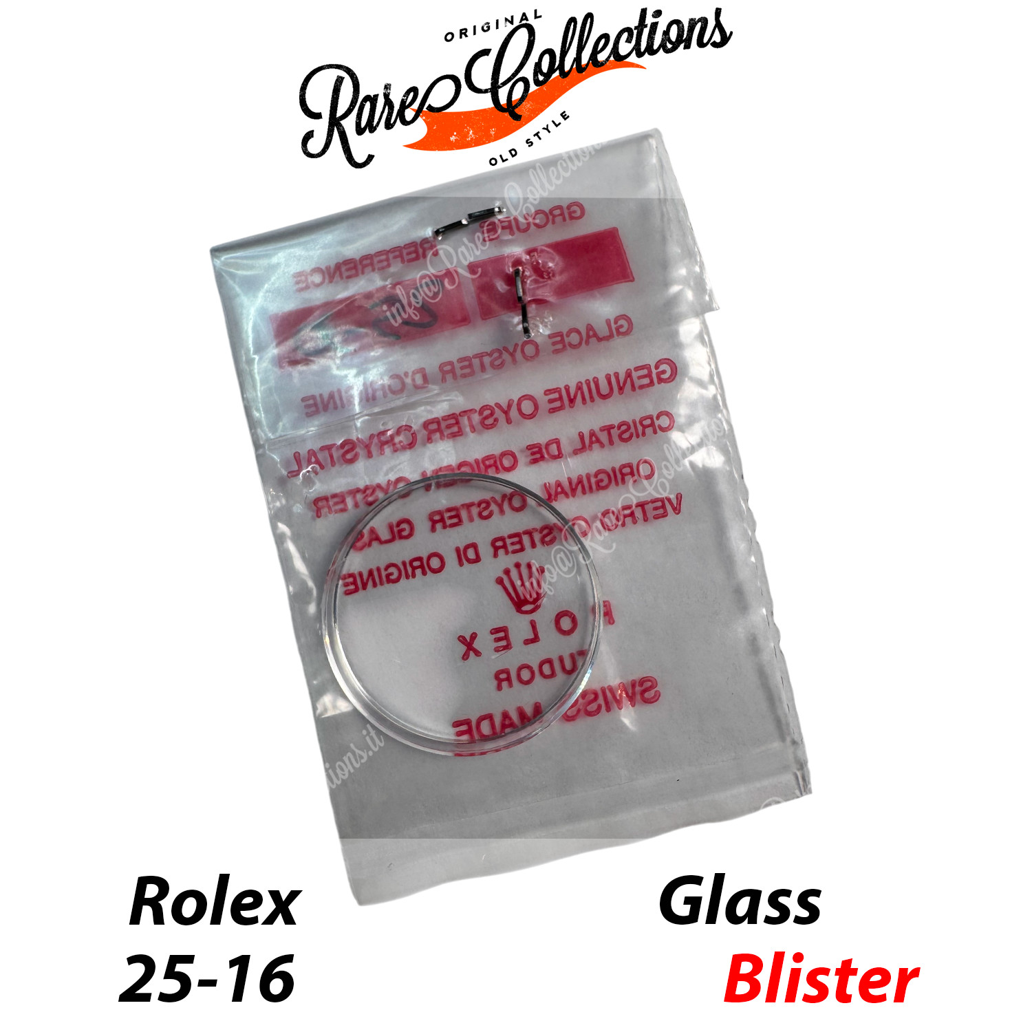 Plastic Glass 6420 6751 6748 New Blister NOS for Rolex (code 25-30) Gla X1